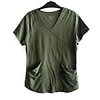 Talla M Scrub mujer verde musgo elasticado $8000