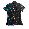 Talla XS Scrub mujer fondo negro corazones elasticado $7000