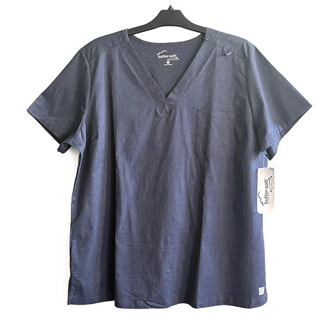 Talla XL Scrub mujer gris Buttersoft NUEVO 