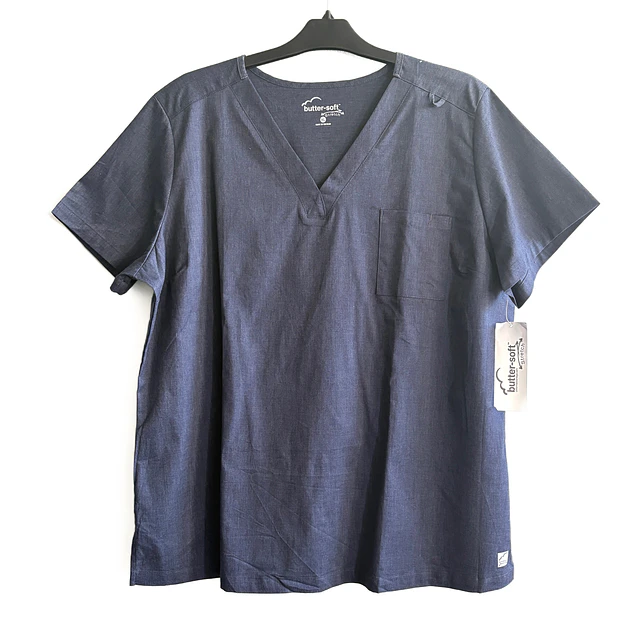 Talla XL Scrub mujer gris Buttersoft NUEVO $10.000