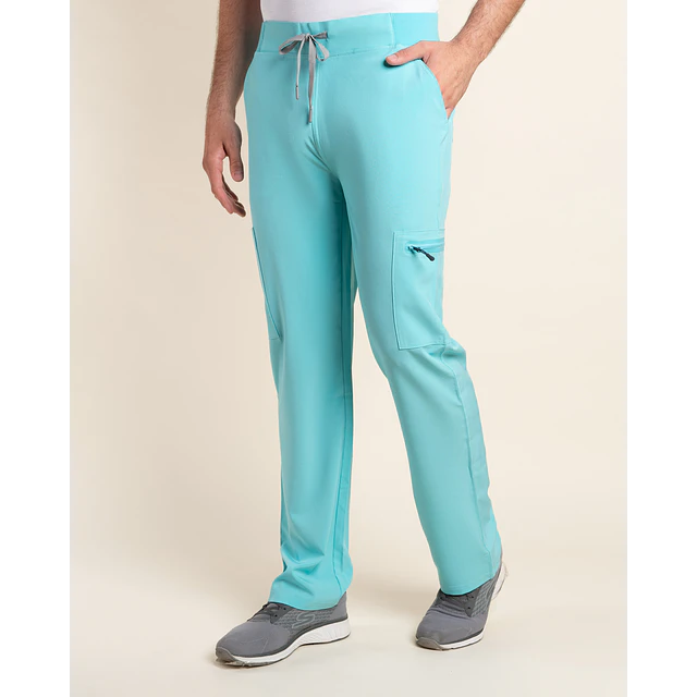 PANTALÓN SPORT STRETCH HOMBRE TURQUESA