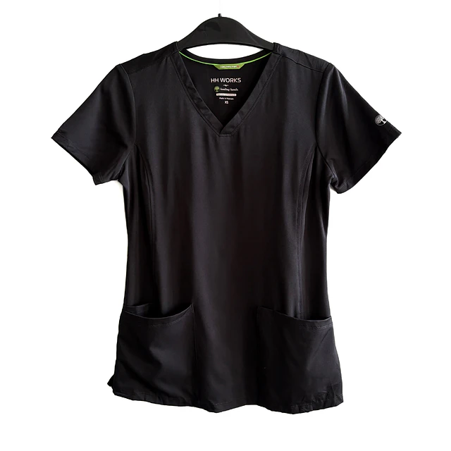 Talla XS Scrub mujer negro elasticado $8000