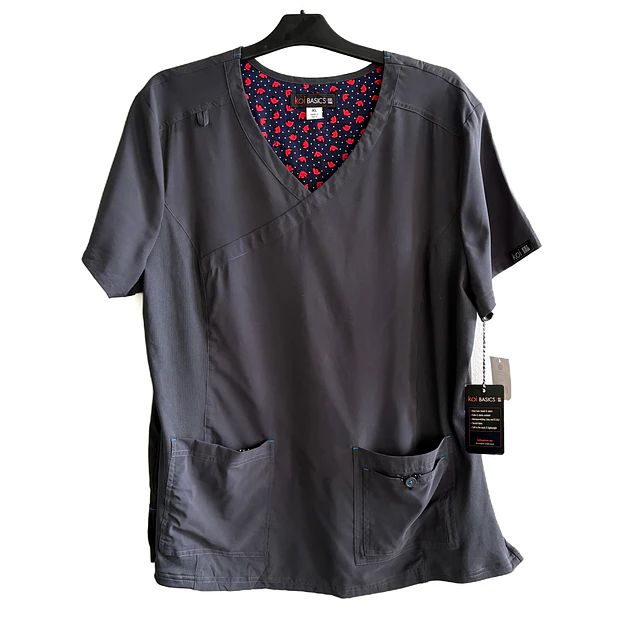 Talla XL Scrub mujer gris elasticado Koi NUEVO $10.000
