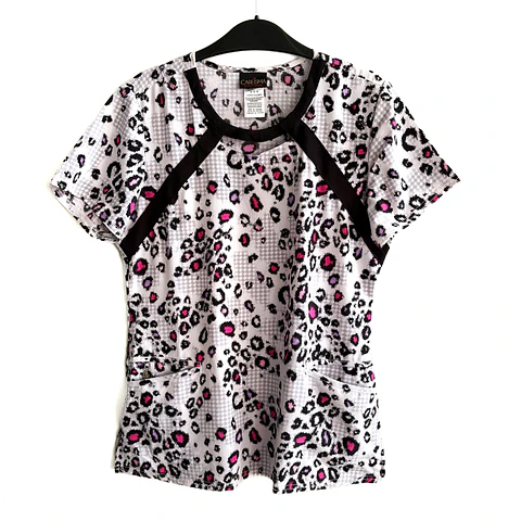 Talla M Scrub mujer animal print elasticado 