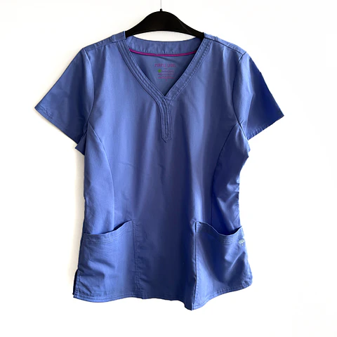Talla L Scrub mujer celeste semielasticado $8000