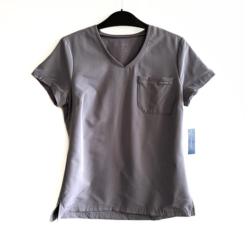 Talla S Scrub mujer gris elasticado NUEVO 