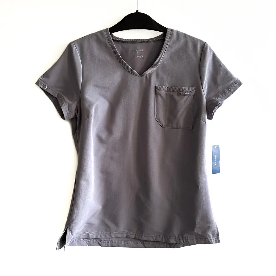Talla S Scrub mujer gris elasticado NUEVO  1