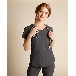 TOP MUJER WONDER GRIS