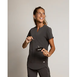 TOP MUJER COMFORT GRIS