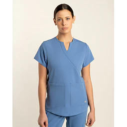 TOP MUJER COMFORT CELESTE
