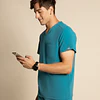 TOP HOMBRE COMFORT TEAL BLUE