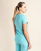 TOP MUJER SPORT STRETCH TURQUESA - Miniatura 2