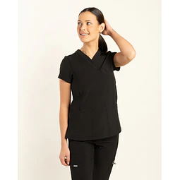 TOP MUJER SPORT STRETCH NEGRO