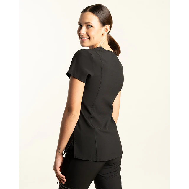 TOP MUJER SPORT STRETCH NEGRO
