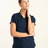 TOP MUJER SPORT STRETCH AZUL MARINO
