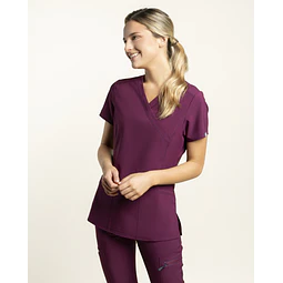 TOP MUJER SPORT STRETCH BURDEO