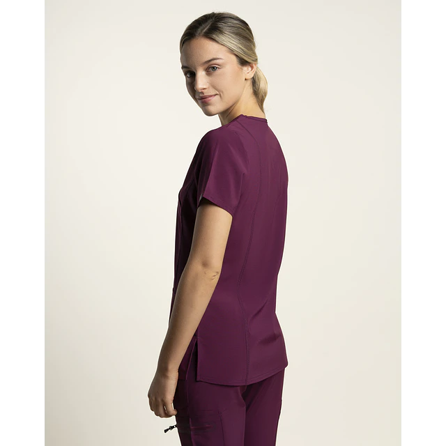 TOP MUJER SPORT STRETCH BURDEO