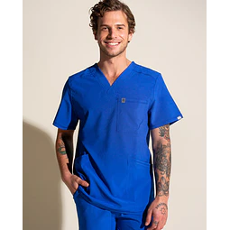 TOP HOMBRE SPORT STRETCH AZUL REY