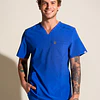 TOP HOMBRE SPORT STRETCH AZUL REY