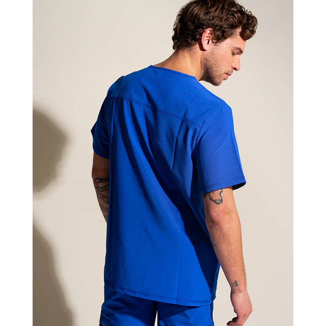 TOP HOMBRE SPORT STRETCH AZUL REY