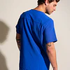 TOP HOMBRE SPORT STRETCH AZUL REY
