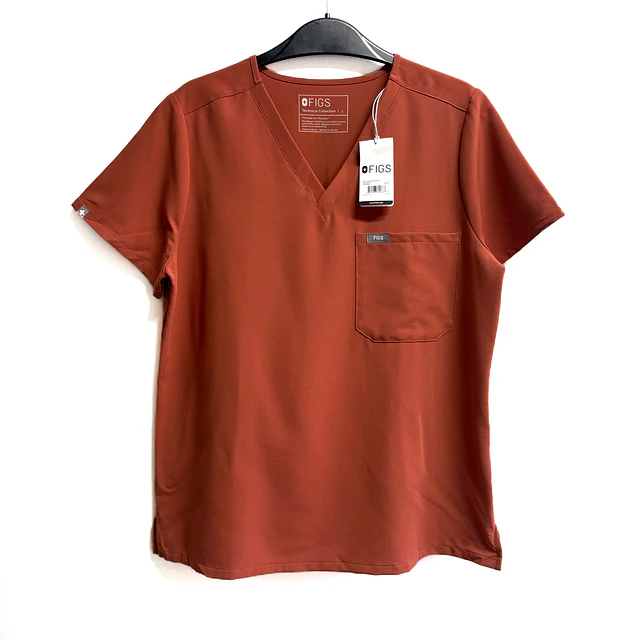 Talla L Scrub mujer terracota Figs NUEVO $10.000