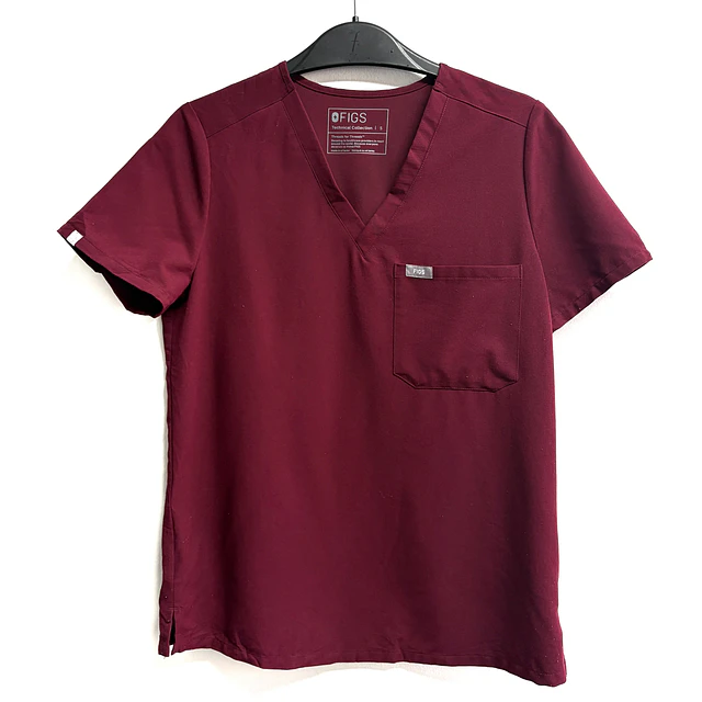 Talla S Scrub mujer burdeo Figs $8000