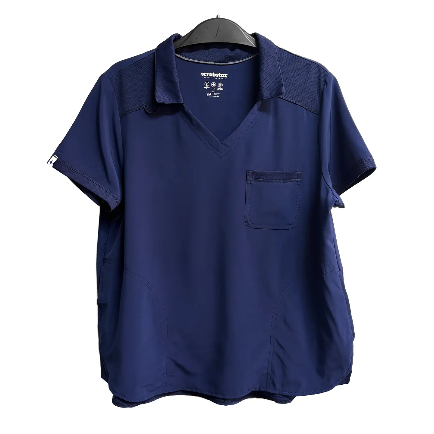 Talla M Scrub hombre azul marino elasticado $8000 1