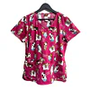 Talla L Scrub mujer fucsia Dickies diseño perros y gatos semielasticado $8000
