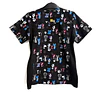 Talla XS Scrub mujer diseño perros y gatos elasticado $8000