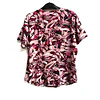 Talla L Scrub mujer diseño hojas elasticado $8000