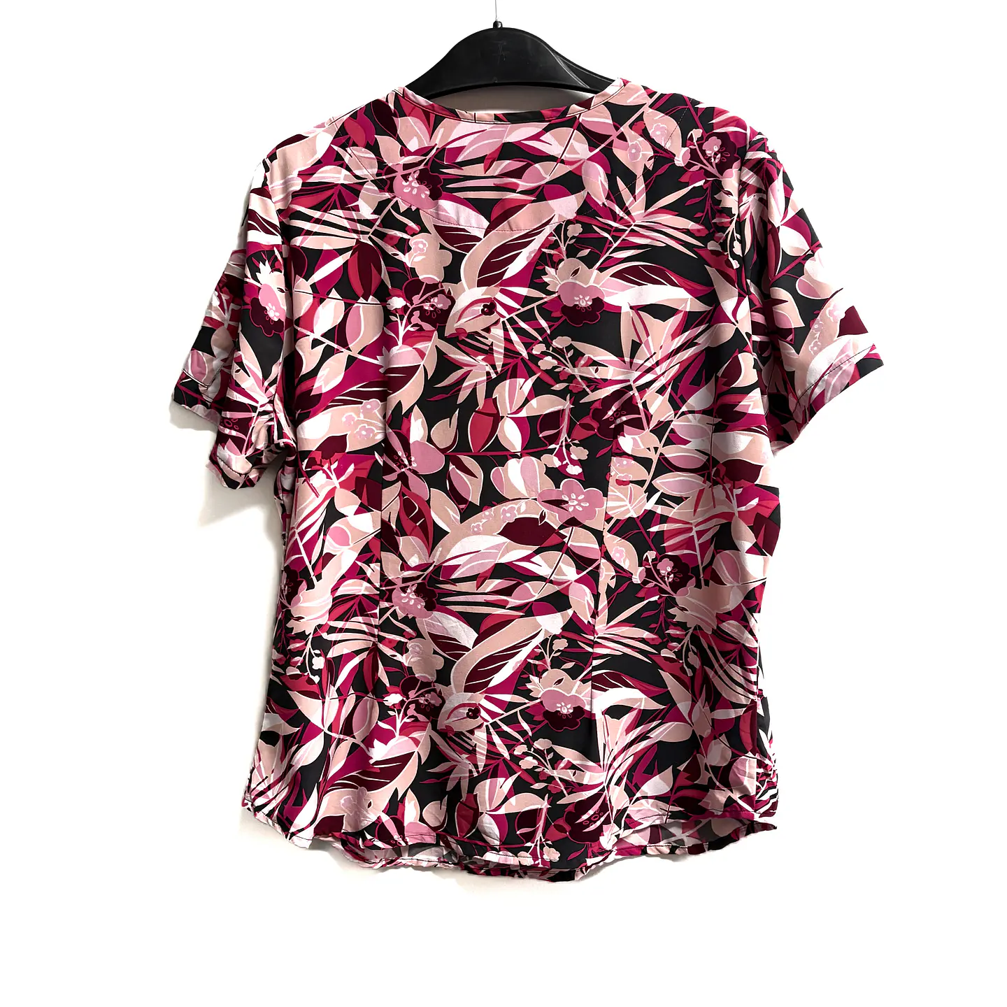 Talla L Scrub mujer diseño hojas elasticado  2
