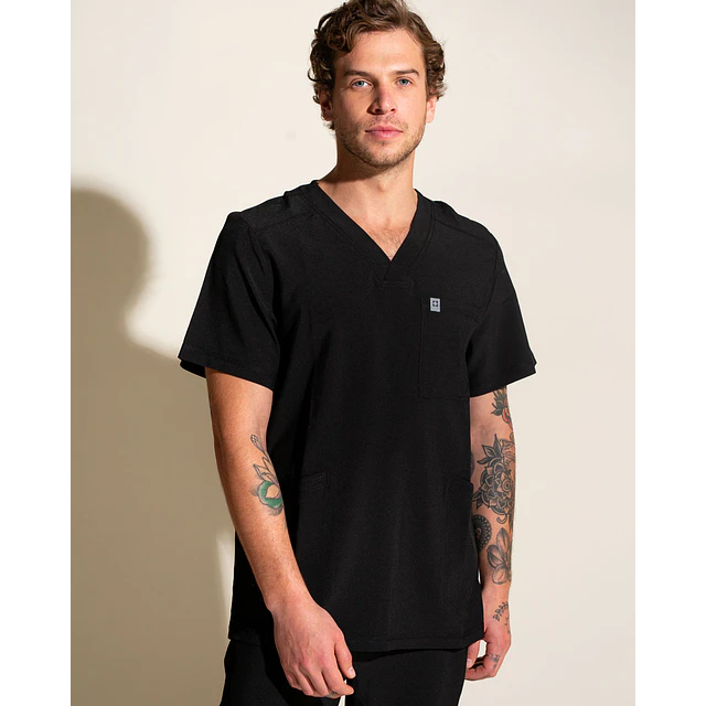 TOP HOMBRE SPORT STRETCH NEGRO
