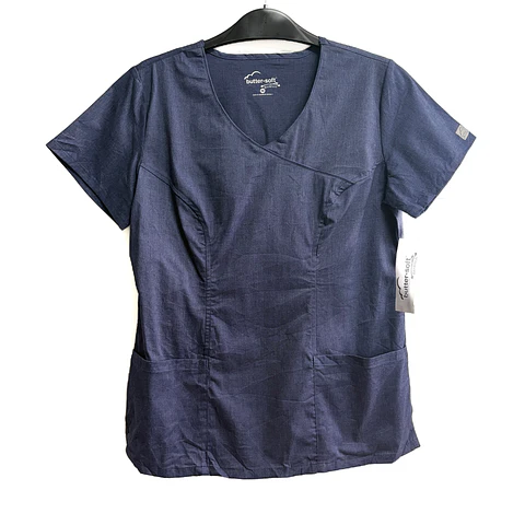 Talla M Scrub mujer gris azulado Buttersoft NUEVO 
