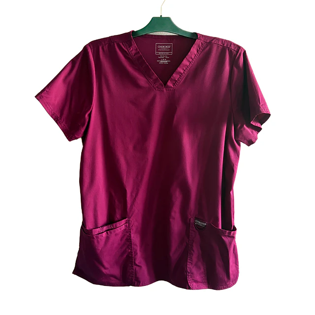 Talla L Scrub mujer burdeo Cherokee $8000