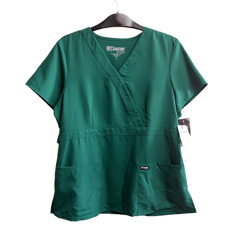Talla L Scrub mujer verde Greys Anatomy NUEVO 