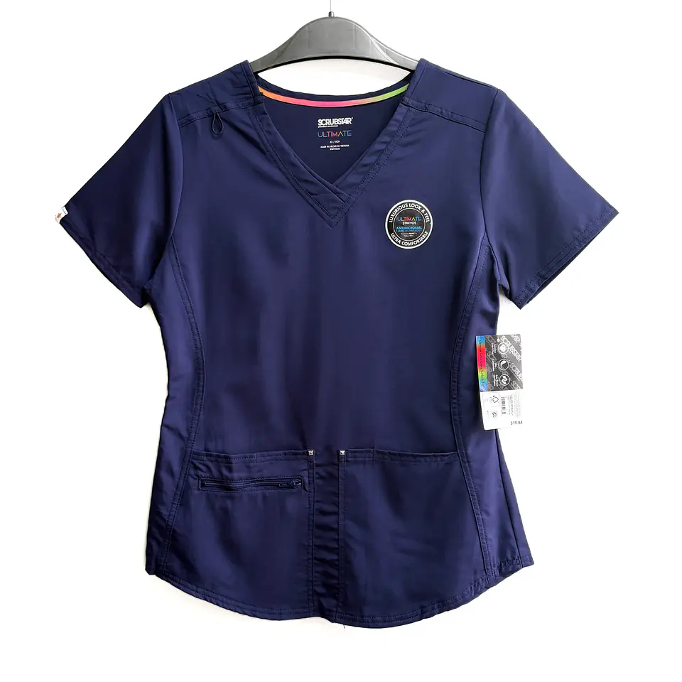 Talla XS Scrub mujer azul marino NUEVO semielasticado $10.000 1