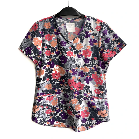 Talla L Scrub mujer Cherokee elasticado flores $8.000