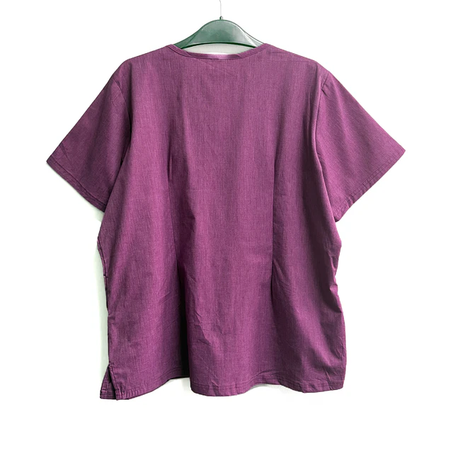 Talla XL Scrub mujer morado semielasticado $8000