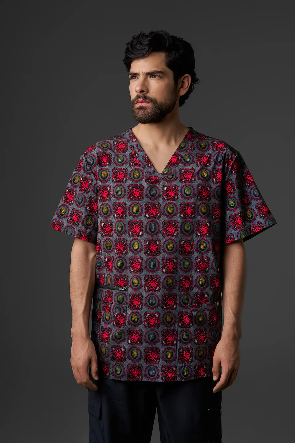 TOP HOMBRE PRINT GOT TARGARYEN 1