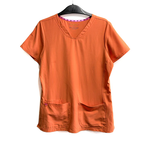 Talla M Scrub mujer naranjo pastel elasticado $8000