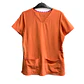 Talla M Scrub mujer naranjo pastel elasticado $8000 - Miniatura 1