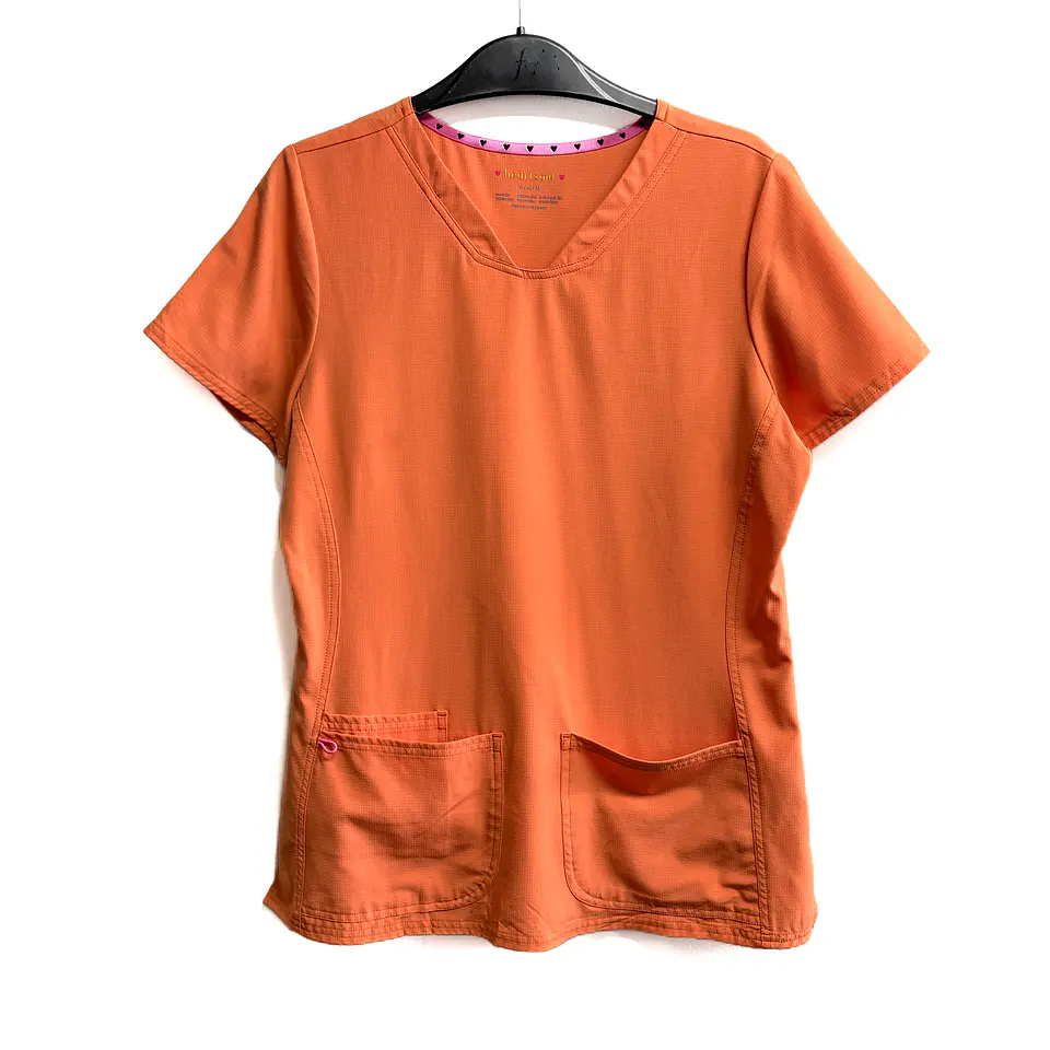 Talla M Scrub mujer naranjo pastel elasticado $8000 1
