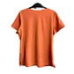 Talla M Scrub mujer naranjo pastel elasticado $8000 - Miniatura 2