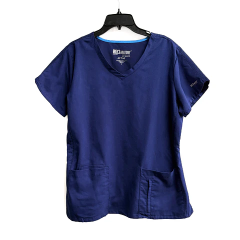 Talla L Scrub mujer azul marino Greys Anatomy $7000