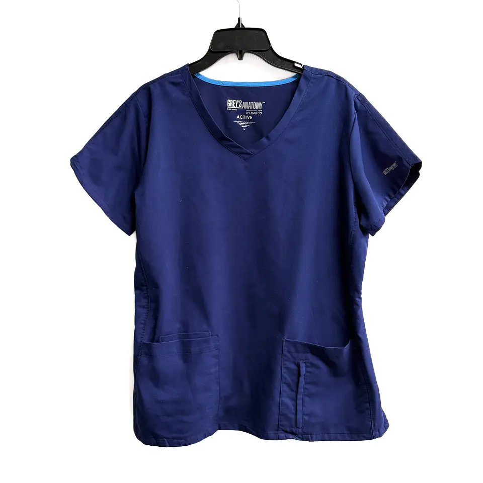 Talla L Scrub mujer azul marino Greys Anatomy $7000 1
