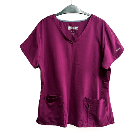 Talla XL Scrub mujer burdeo Greys Anatomy $7000