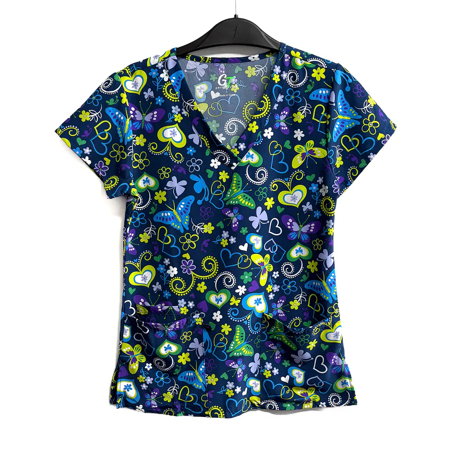 Talla S Scrub mujer diseños fondo azul marino $7000 1
