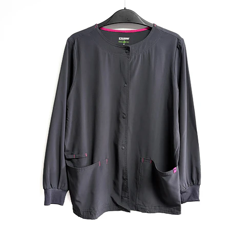 Talla S Delantal manga larga gris mujer $8000