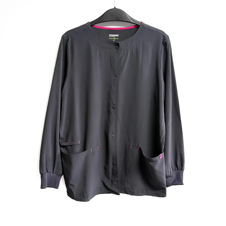 Talla S Delantal manga larga gris mujer $8000 1